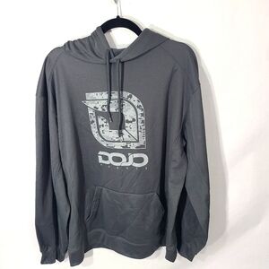 Badger Sport Men's Size‎ Large L Gray Long Sleeve Hoodie Long Sleeve Sweatshirt